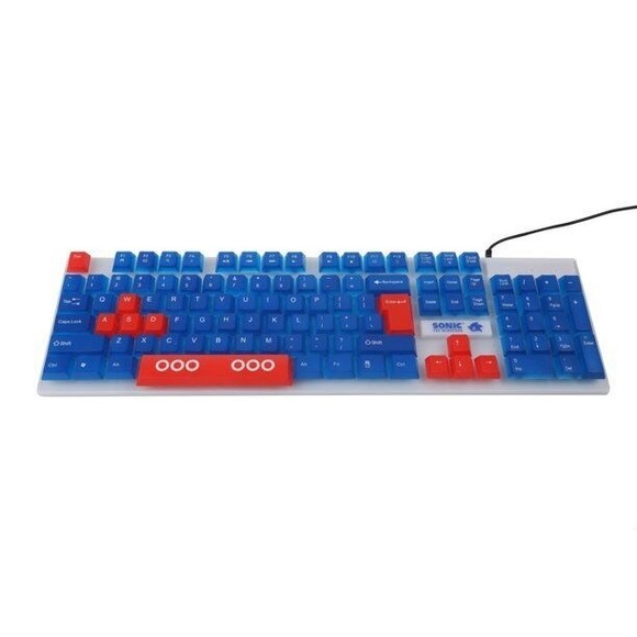 New Sonic The Hedgehog Gaming Combo Set With Keyboard Headset Mouse - Picture 4 of 8